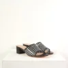 Maryam Nassir Zadeh Agatha Slide Black Basket Weave