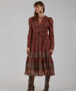 Ulla Johnson Alessandra Dress Brick