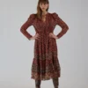 Ulla Johnson Alessandra Dress Brick