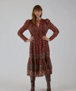 Ulla Johnson Alessandra Dress Brick
