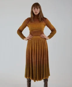 Ulla Johnson Zayn Turtleneck Gold Shirts And Blouses