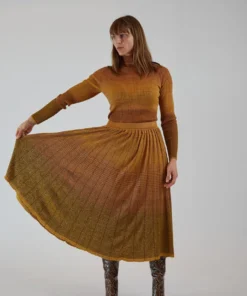 Ulla Johnson Billie Skirt Gold