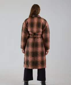Rachel Comey Era Coat Pink Bottiglia Check Outerwear