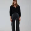 Apiece Apart Monterey Leather Pant Black