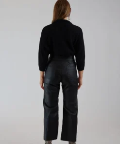 Apiece Apart Monterey Leather Pant Black