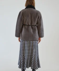 Rachel Comey Herald Coat Charcoal Shearling Outerwear 11 Rachel Comey Herald Coat Charcoal Shearling Outerwear