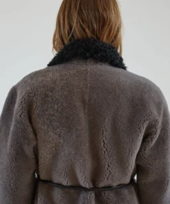 Rachel Comey Herald Coat Charcoal Shearling Outerwear 13 Rachel Comey Herald Coat Charcoal Shearling Outerwear