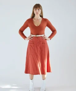 Ace & Jig Skirts Maisie Skirt Russet