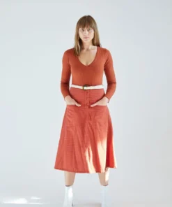 Ace & Jig Skirts Maisie Skirt Russet