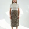 No.6 Skirts Sylvia Skirt Leopard Chenille