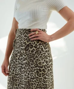 No.6 Skirts Sylvia Skirt Leopard Chenille
