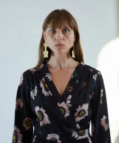 No.6 August Wrap Jumpsuit Black Autumn Daisy Jumpsuits