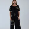 Natalie Martin Sasha Jumpsuit Black Fan Batik Jumpsuits