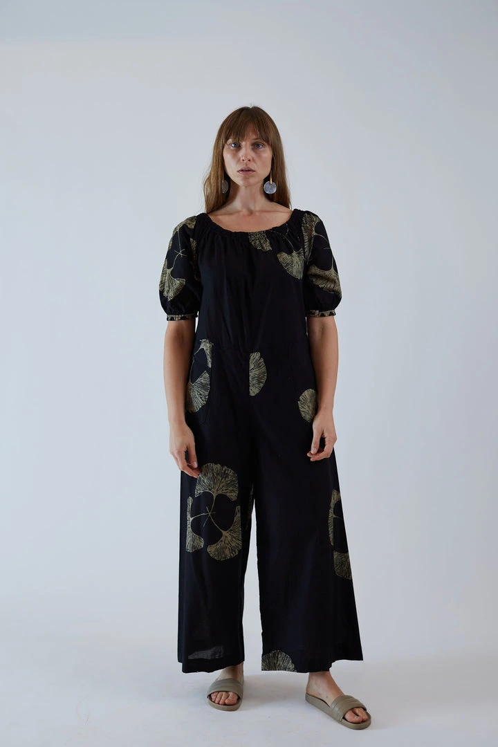 Natalie Martin Sasha Jumpsuit Black Fan Batik Jumpsuits 3 Natalie Martin Sasha Jumpsuit Black Fan Batik Jumpsuits
