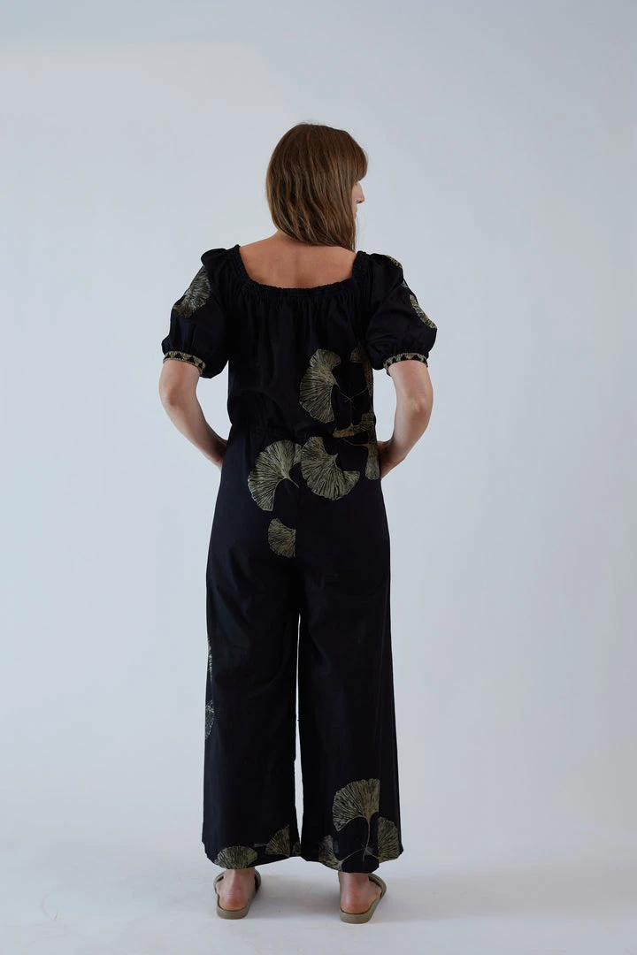 Natalie Martin Sasha Jumpsuit Black Fan Batik Jumpsuits 5 Natalie Martin Sasha Jumpsuit Black Fan Batik Jumpsuits