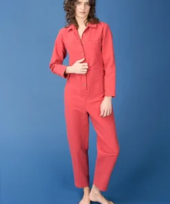 Ilana Kohn Tia Coverall Cherry Jumpsuits