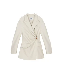 Nanushka Blair Fitted Blazer Off White