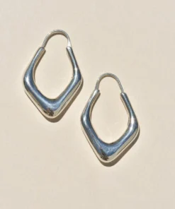 Leigh Miller Driftwood Hoops Sterling Silver