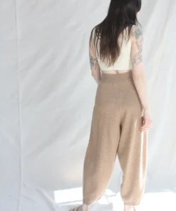 Cordera Soft Cotton Knit Pants Nougat New Arrivals