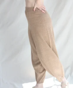 Cordera Soft Cotton Knit Pants Nougat New Arrivals