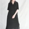Cordera New Arrivals Linen Dress Black