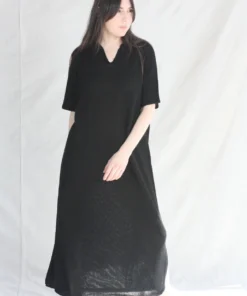Cordera New Arrivals Linen Dress Black