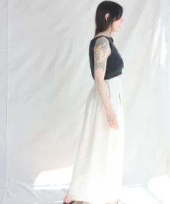 Cordera New Arrivals Linen Long Skirt Natural