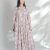 Natalie Martin Fiore Maxi Dress Vintage Flowers Amethyst