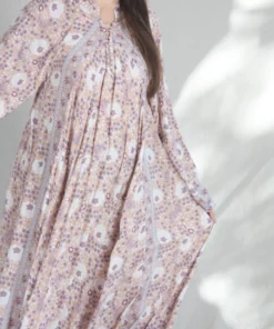 Natalie Martin Fiore Maxi Dress Vintage Flowers Amethyst