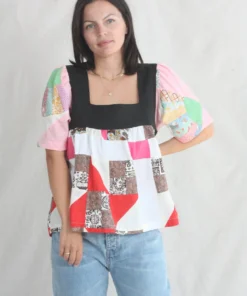 Carleen Square Neck Shirt Vintage