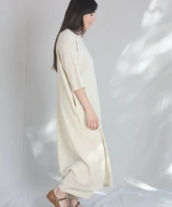 Lauren Manoogian Facil Crewneck Dress Ecru Flax Sale