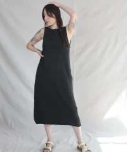 Cordera New Arrivals Heather Cotton Dress Black