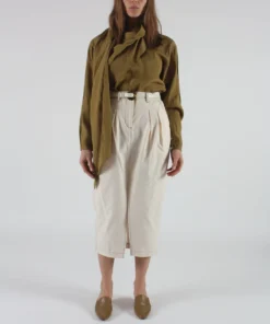Shaina Mote Shirts And Blouses Shawl Blouse Ochre