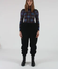 No.6 Costanza Black Fleece Pants