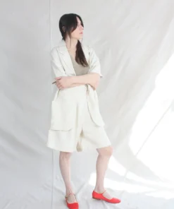 Cordera New Arrivals Linen Blazer Shirt Natural