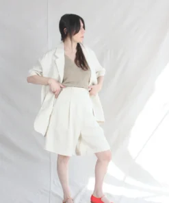 Cordera New Arrivals Linen Bermuda Short Natural