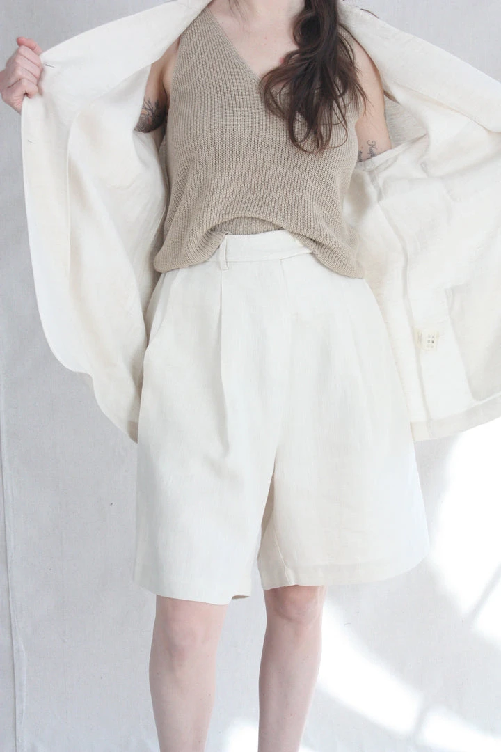 Cordera New Arrivals Linen Bermuda Short Natural 5 Cordera New Arrivals Linen Bermuda Short Natural