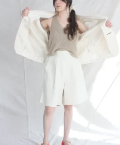 Cordera New Arrivals Linen Blazer Shirt Natural