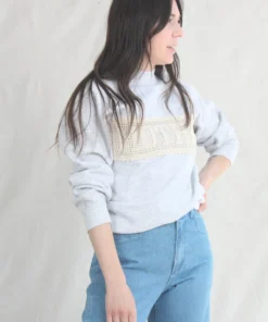 Carleen New Arrivals Mother Crochet Sweatshirt