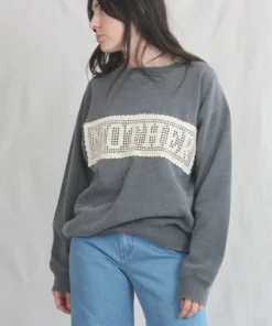 Carleen New Arrivals Mother Crochet Sweatshirt