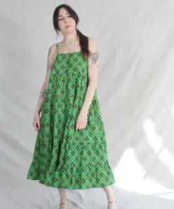 Rachel Comey Mowin Dress Green Multi New Arrivals