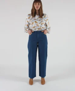 Carleen Relaxed Jeans Dark Blue Denim