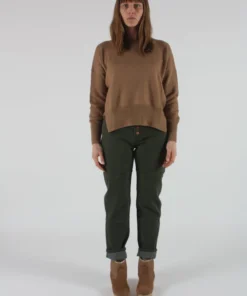 Lauren Manoogian Simple Crewneck Camel Sweaters