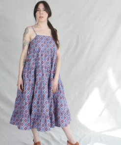 Rachel Comey Mowin Dress Blue Multi New Arrivals