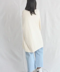 Lauren Manoogian Wide Button Cardigan Natural