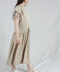 Lauren Manoogian Dresses Low Tier Dress Greige