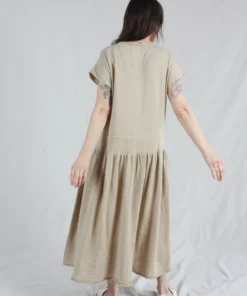 Lauren Manoogian Dresses Low Tier Dress Greige