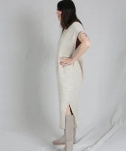 Lauren Manoogian Dresses Collar Caftan Oak Slub