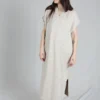 Lauren Manoogian Dresses Collar Caftan Oak Slub