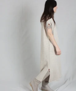 Lauren Manoogian Dresses Collar Caftan Oak Slub